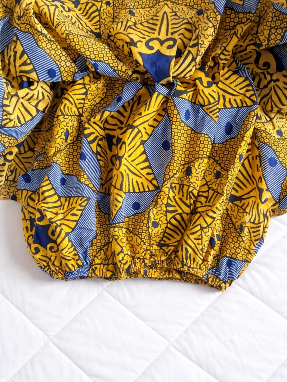 African Print Off Shoulder Crop Top XL XXL Ankara Ruffle Top - Picture 2 of 4